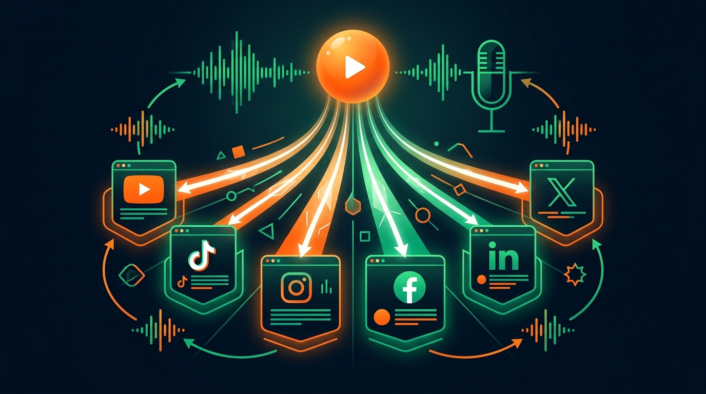 Optimize and Publish One Video to YouTube, TikTok, Instagram, Facebook, LinkedIn, and X, All in Your Voice