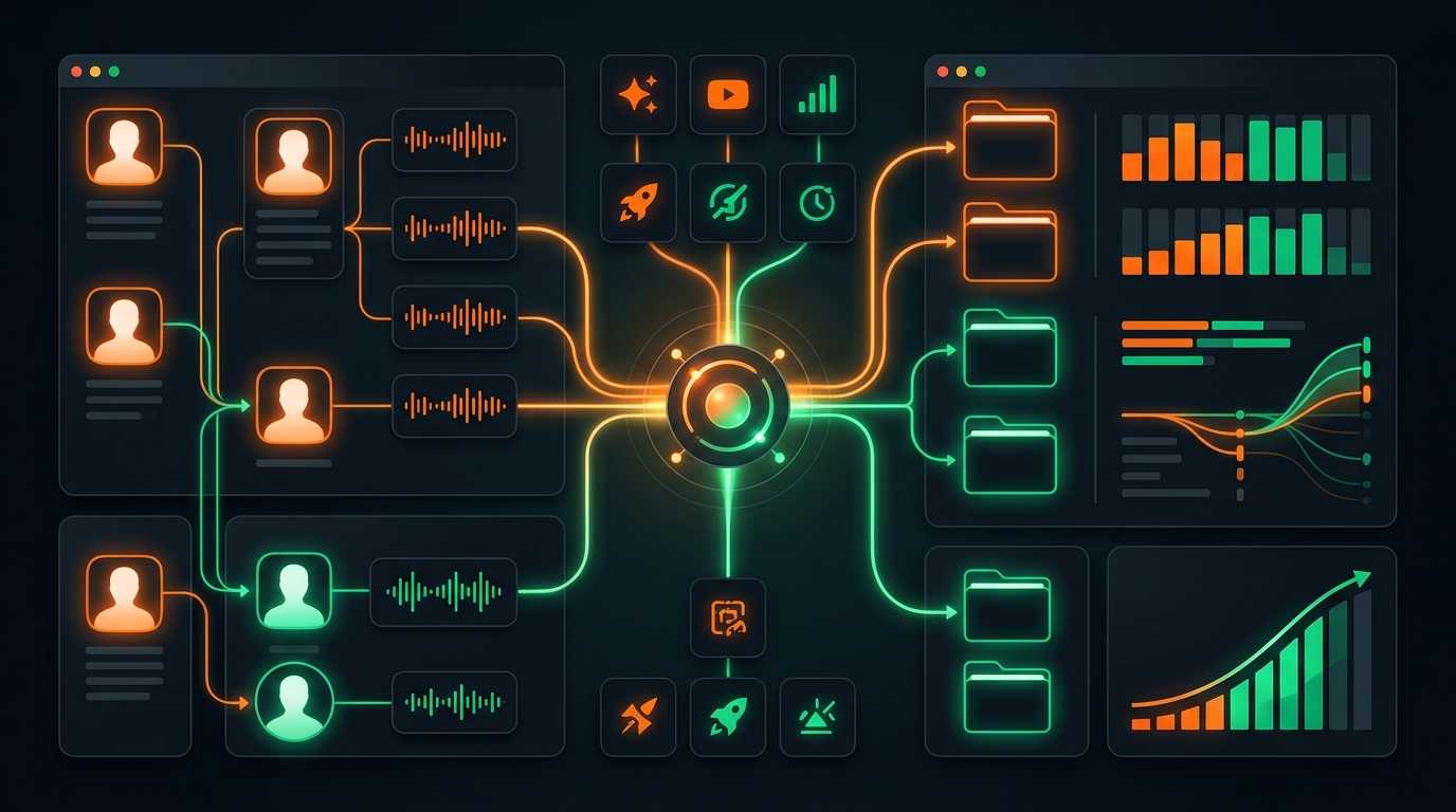 Your YouTube Optimization Dashboard, Projects Library, History, and Voice Profiles: All in One Place